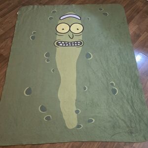 Rick And Morty Pickle Rick Blanket Throw